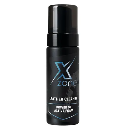 Xzone Leather Cleaner – active foam leather cleaning product for motorcycle gear, 150 ml bottle