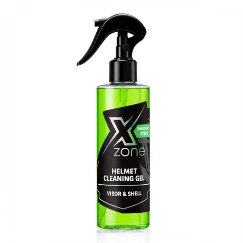 Xzone Helmet Cleaning Gel – visor and shell cleaner, Step 1, 200 ml bottle