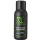 Xzone Helmet Interior Care Solution bottle on a white background – premium motorcycle helmet interior cleaner in a black bottle with green label, front view.