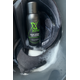 Xzone Helmet Interior Care Solution placed inside a motorcycle helmet with foam and cleaning effect – product in use for helmet interior hygiene.