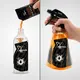 Hand pouring Xride Zone powder into a bottle with mango graphic in the background and “Shake well before using” icon.